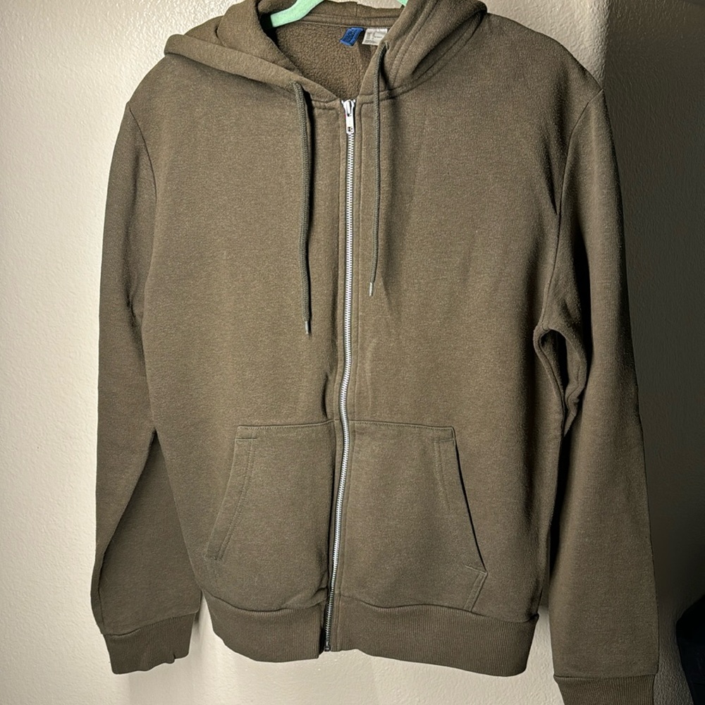 H&M Hoodie Jacket Divided - Size: M Green